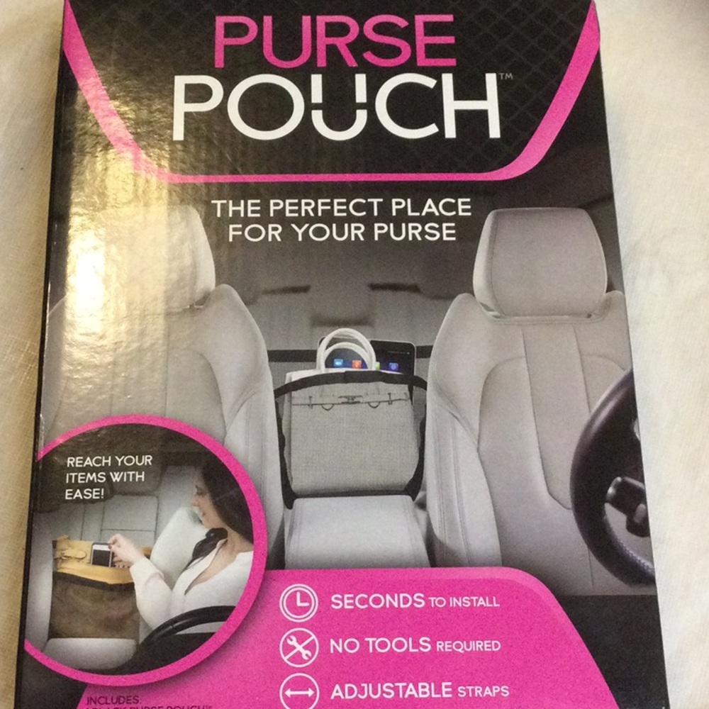 Black  Purse Pouch Car Accessory As Seen on TV Brand New. Great Gift!